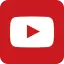 Fundo vermelho com uma caixa branca e o símbolo de play. Logo do youtube.